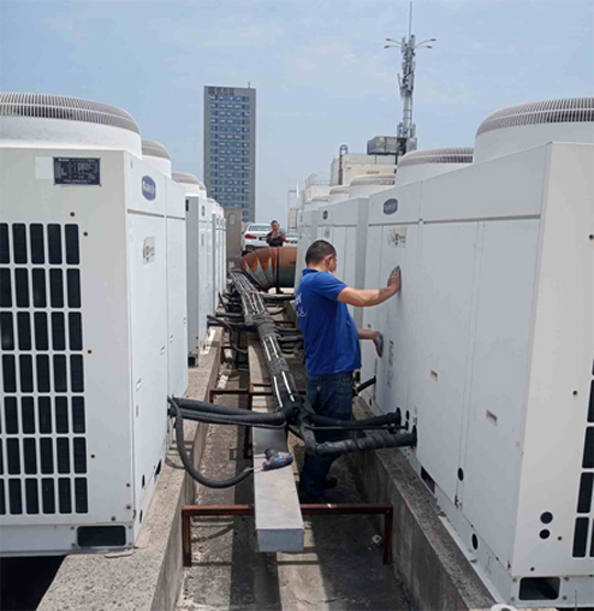 陵城中央空调制热和不制冷系统维修方法